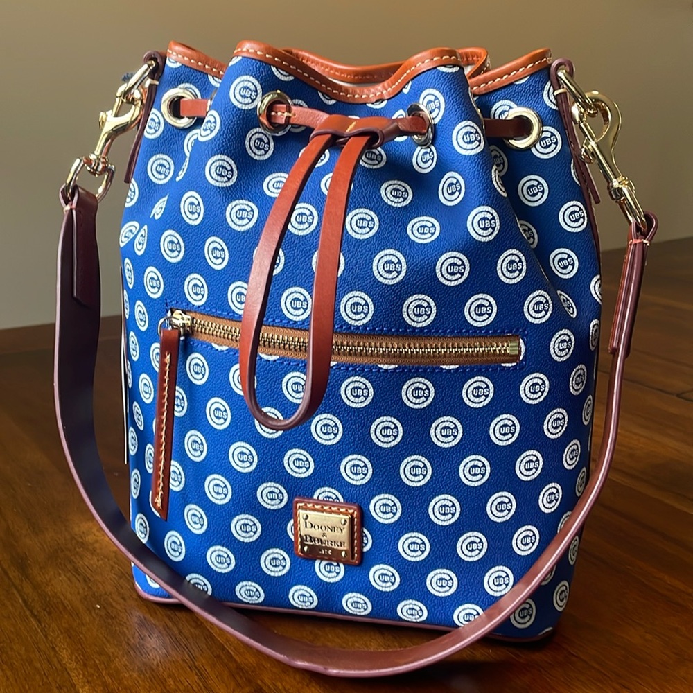Chicago Cubs Dooney & Bourke Drawstring  Bucket Bag MLB